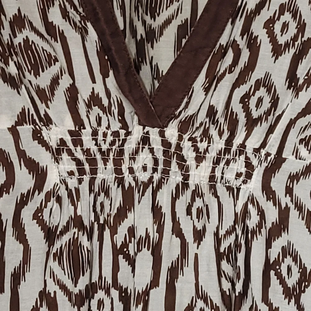 George Brown and White Patterned Top *FREE PANTS* - Picture 4 of 6